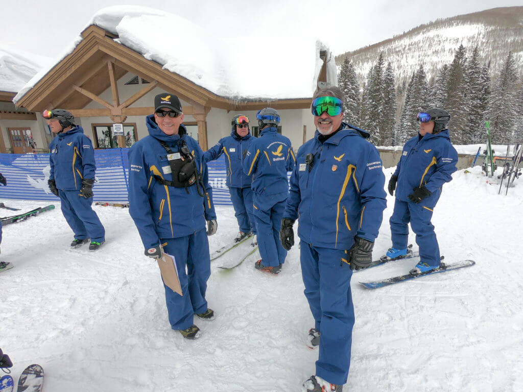 Ski instructors ready for lessons