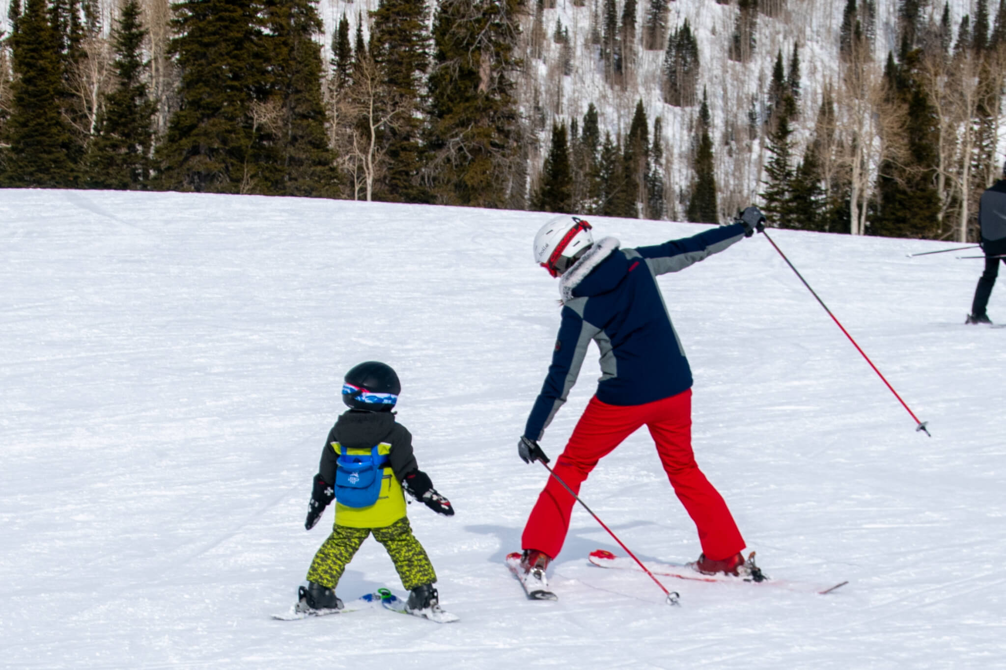 Skiing with kids during COVID
