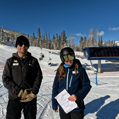 Amber Broadaway and Casey Hall give an update on lift maintance at Solitude Mountain Resort.